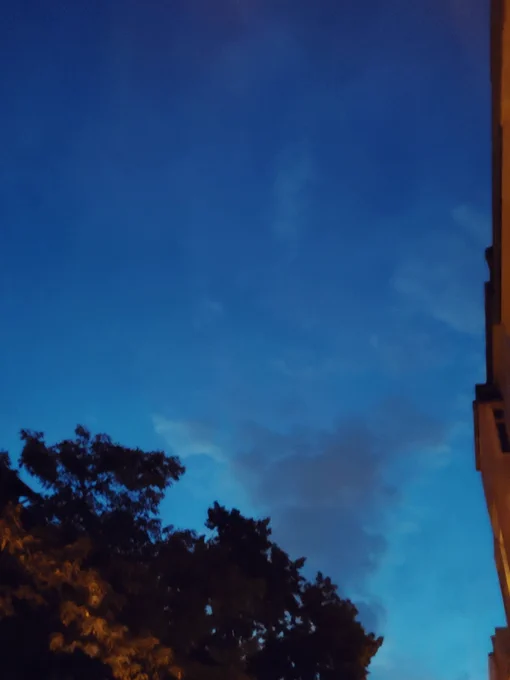 An atmospheric evening sky. 