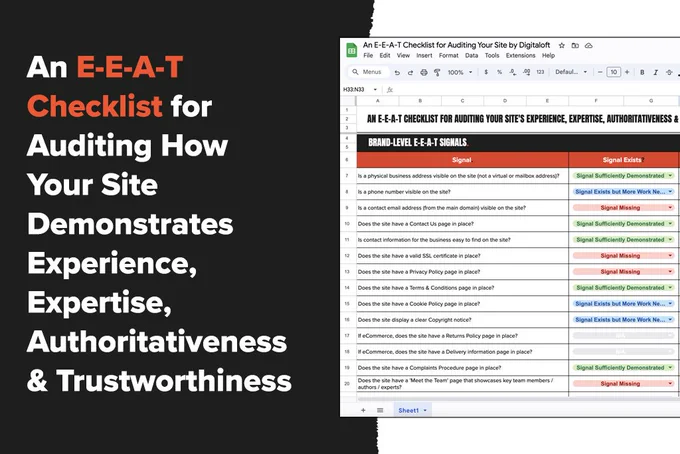 An E-E-A-T Checklist for Auditing How Your Site Demonstrates Experience, Expertise, Authoritativeness & Trustworthiness