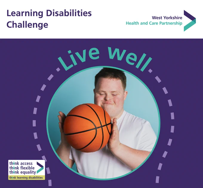 A graphic that reads 'Live Well'.