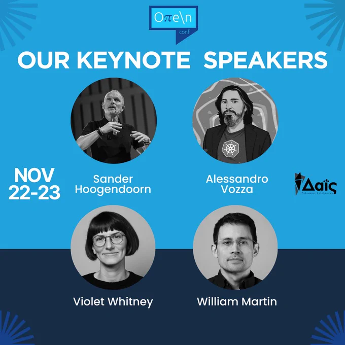 Pictures and names of OpenConf2024 keynote speakers