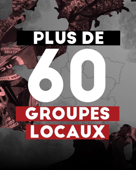 Visuel de l'UCL: "Plus de 60 groupes locaux"