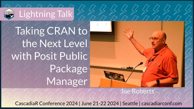Joe Roberts presenting at Cascadia Conf