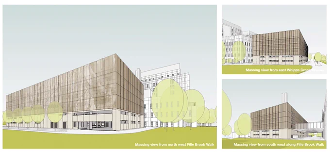 An artists impression of the new car park.