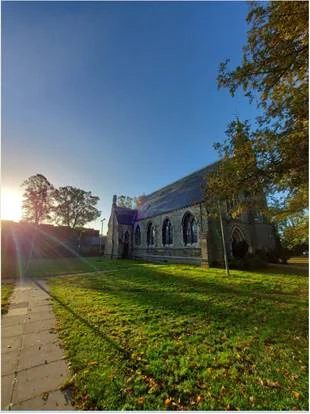 York Hospital's psychology site - the Old Chapel - on a sunny day.