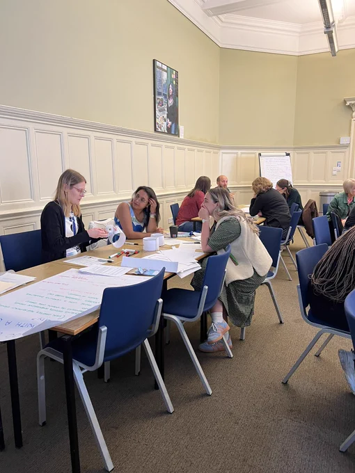 Alice Dunning takes part in a workshop