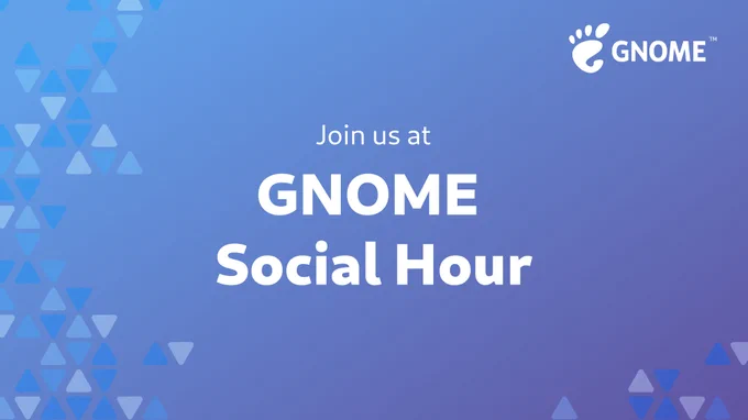 GNOME social hour poster