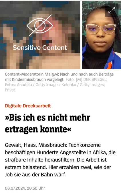 Screenshot aus der Spiegel