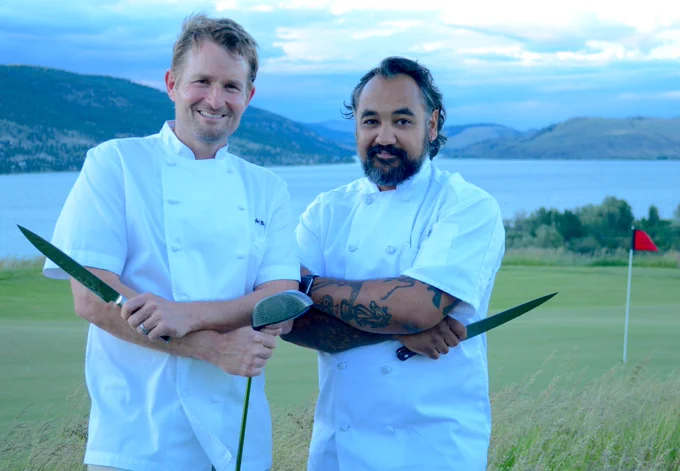 Culinary director Ned Bell (left) and executive chef Tom Weirich have ambitions to turn Sagebrush Golf Course into a dining destination in a lightly visited part of British Columbia. (Adrian Brijbassi photo for Vacay.ca)
