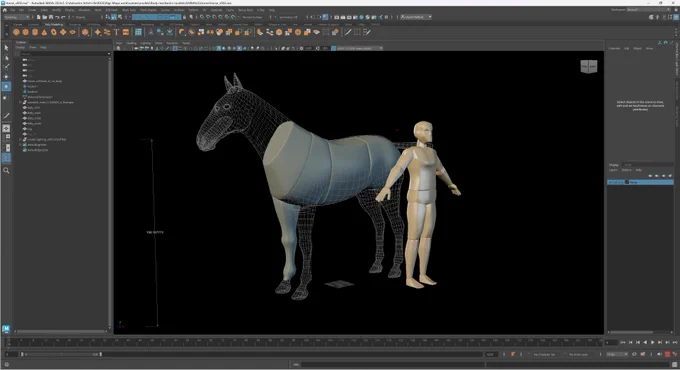 Horse animation rig