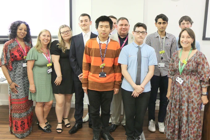 DFN Project Search Interns at the Princess Royal University Hospital at their graduation ceremony.