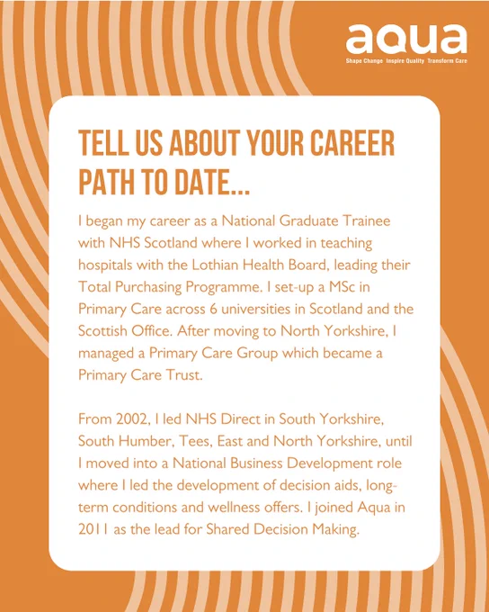 Tell us about your career path to date