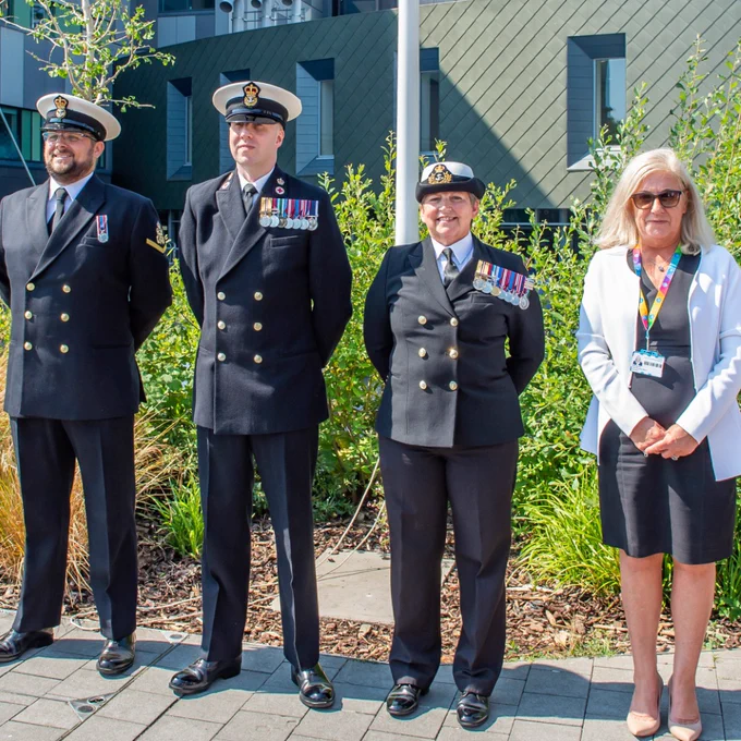 Our flag raising and reservist day celebrations. 