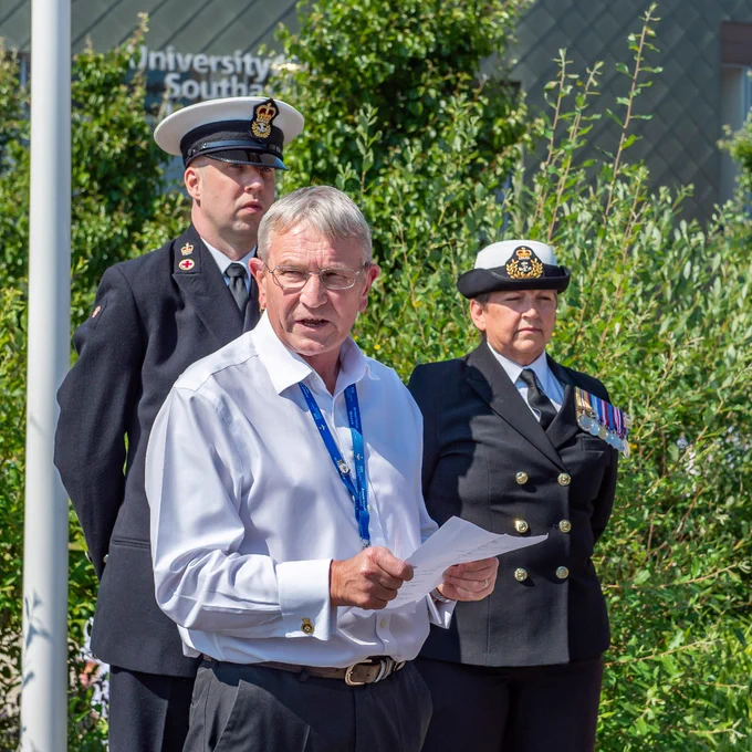 Our flag raising and reservist day celebrations. 