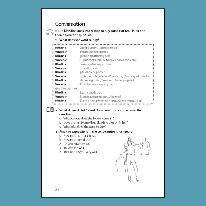 Beginners' Latin American Spanish - inside page - Conversation