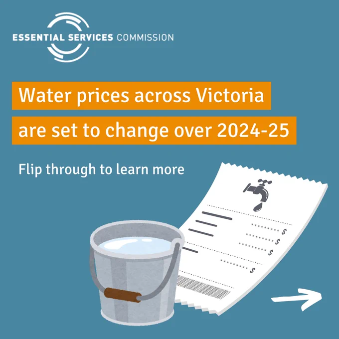 Water prices across Victoria are set to change over 2024-25. Flip through to learn more.