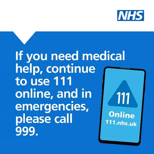 NHS 111 graphic