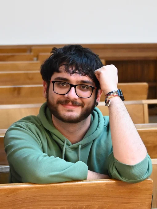 Simone Ramello in a lecture hall.