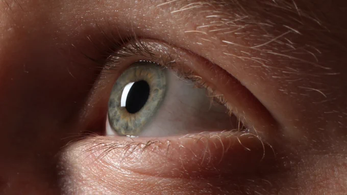 Close up image of an eye. 