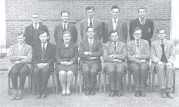 Violet Cane (3rd from L, front row) and members of the Cambridge Statistical lab