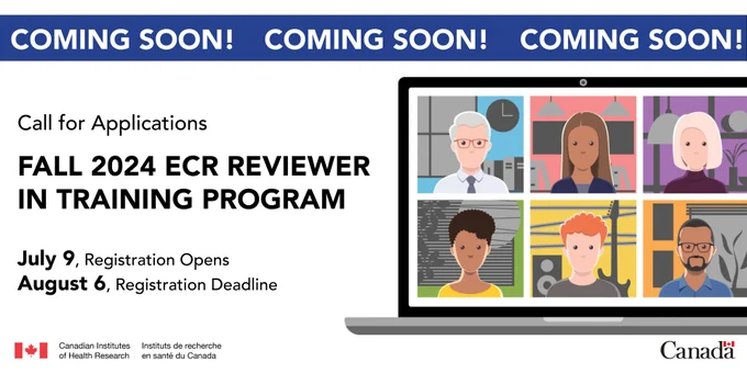 Coming soon! Call for applications: Fall 2024 ECR Reviewer in Training Program. Registration opens: July 9, Registration deadline: August 6