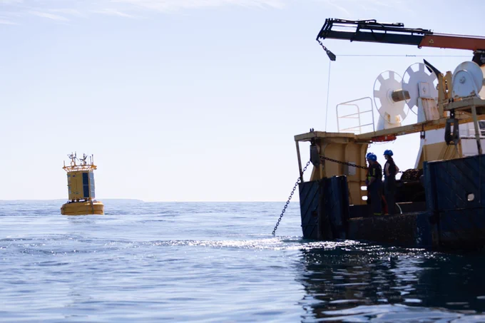 L4 autonomous buoy deployment. Image credits: Jani Pewter (@janipewter) / PML
