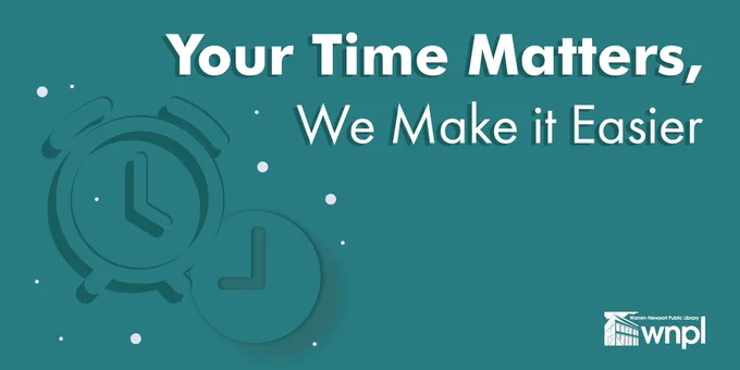 Your Time Matters, We Make It Easier with watch faces and the WNPL logo in white on a teal background