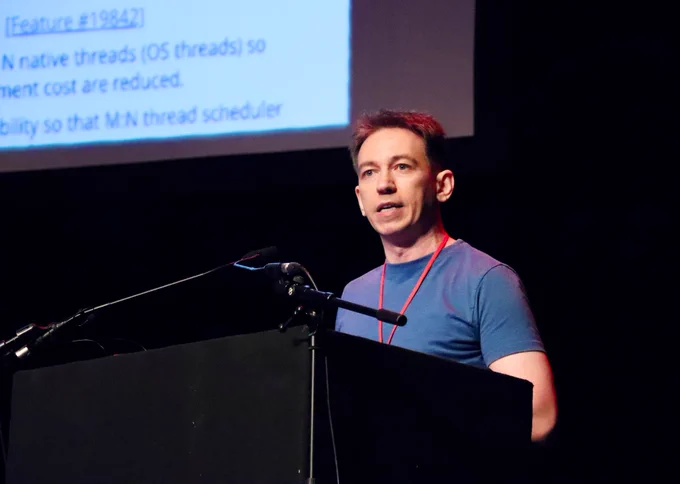 
Daniel Vartanov speaking on "Ractors are Ruby’s Goroutines" at Brighton Ruby.

