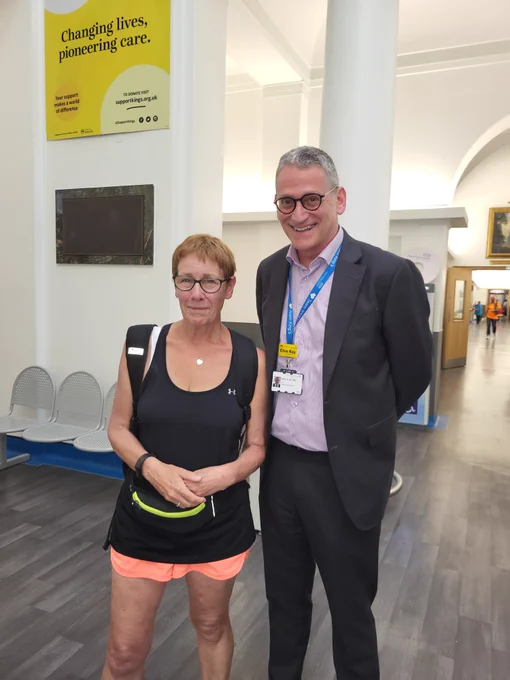 Alex Eades with Prof. Clive Kay, CEO of King’s College Hospital Foundation Trust