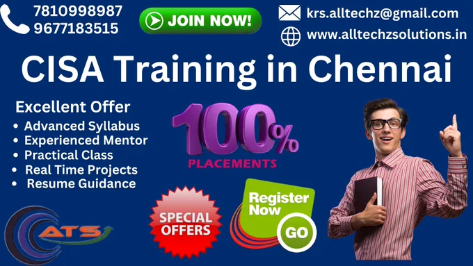 AllTechZ Solutions Offers #CISA Certification in Chennai

#CISACertificationinchennai #CISACertificationinvelachery 
#CISACertificationTrainingInstituteinchennai #CISACertificationTraininginstituteinvelachery 
#Onlinecertifications

Visit us: https://www.alltechzsolutions.in/
Email us: krs.alltechz@gmail.com
Contact Us: 9677183515/7810998987 
