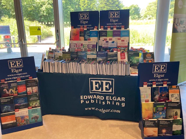 Edward Elgar Publishing conference display at EURAM in Bath. 
