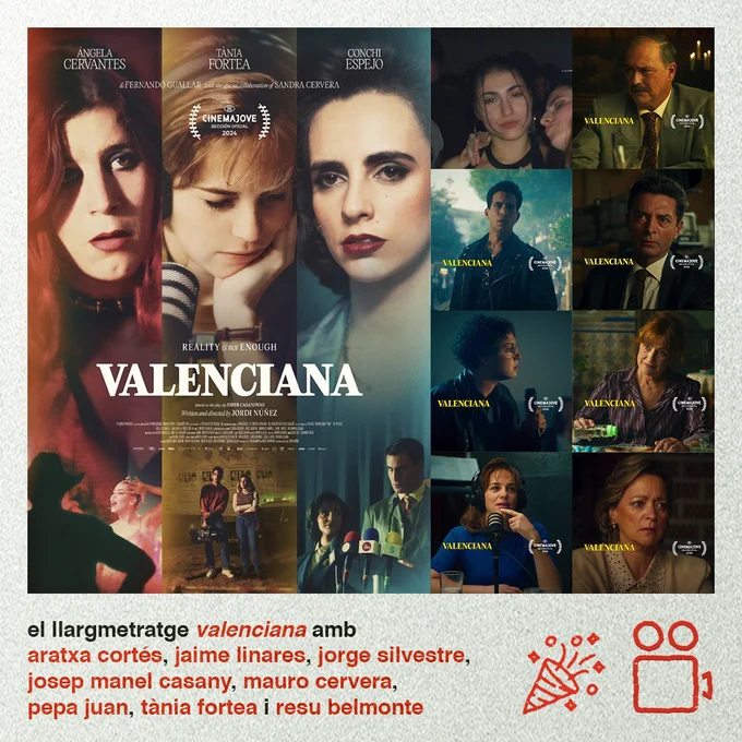 el llargmetratge valenciana amb aratxa cortés, jaime linares, jorge silvestre, josep manel casany, mauro cervera, pepa juan, tània fortea i resu belmonte