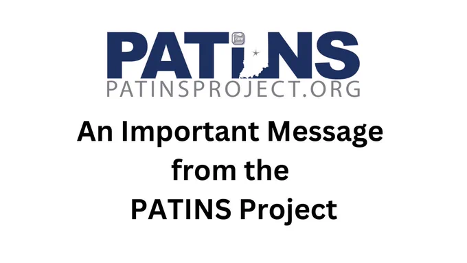 PATINS logo. An Important Message from the PATINS Project.