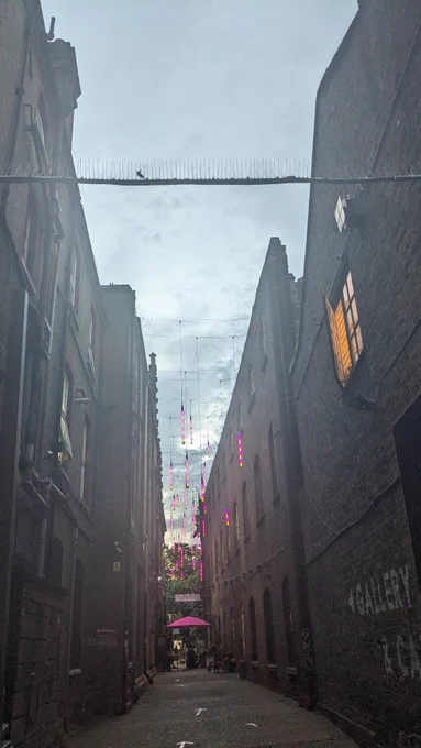 Copyright ©️ Laura Noble 
Between two buildings in London 