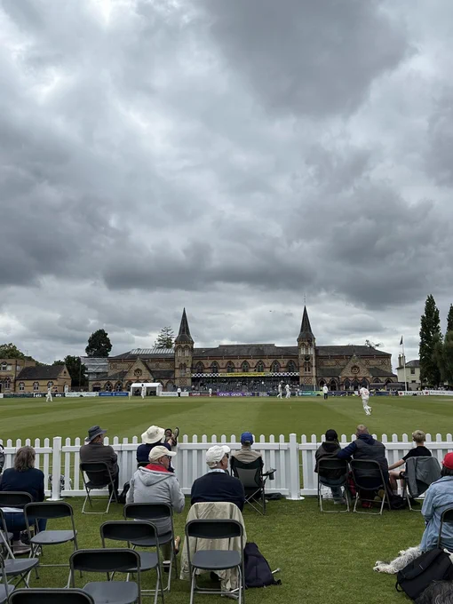Gloucestershire vs Glamorgan cricket at Cheltenham College.