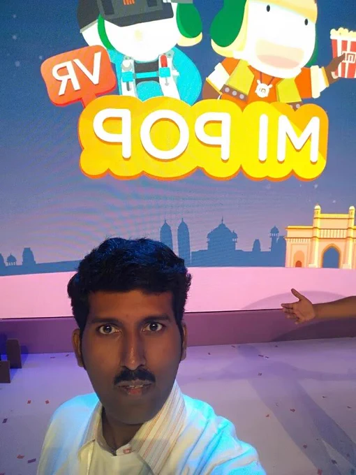 My first ever Mi POP VR Event in Mumbai this is my first event in my life 