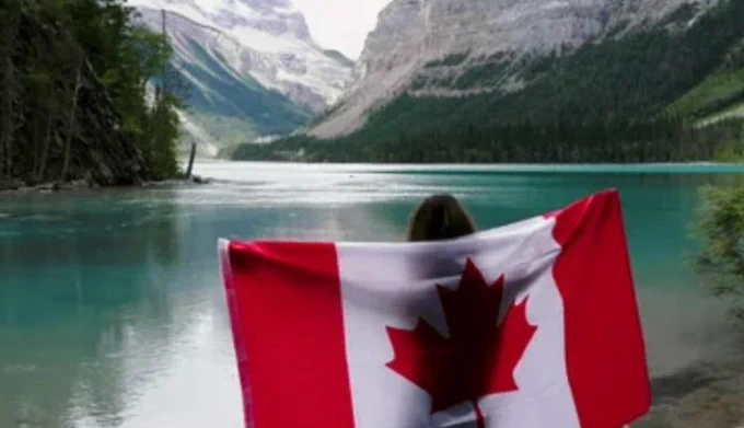 Celebrating Canada Day 2024 in Banff, Alberta with our Canadian maple leaf flying high and mighty.  Today, Canada celebrates 157 years of strength, diversity, inclusion and growth.