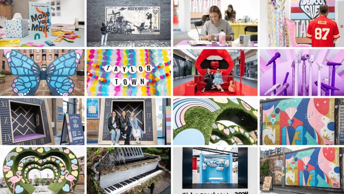 In pictures: Take a look at Liverpool's ‘Taylor Trail’ Creativity

‘Swifties’ were out in force for Taylor Swift’s amazing concert at Anfield Stadium last month. We worked together in style to give them a suitably warm & colourful welcome.

➡️https://marketingliverpool.co.uk/2024/06/25/liverpools-taylor-town-trail-gives-typically-warm-liverpool-welcome-to-pop-superstar-and-her-global-fans/ #TaylorSwift