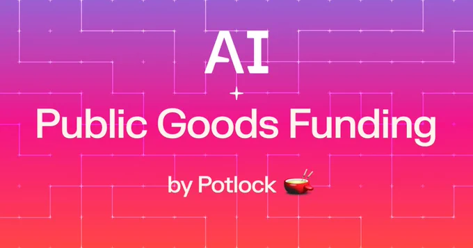 AI-PGF. artificial intelligence /enabled/ public goods funding. 

We are proud to announce that AI-PGF is live! A proactive grants program, designed to provide support innovations to those building agents, eval, and AI primitives for the open funding stack

💸 Learn more on how you can get funded at aipgf.com

📔 full article at aipgf.com/announcement