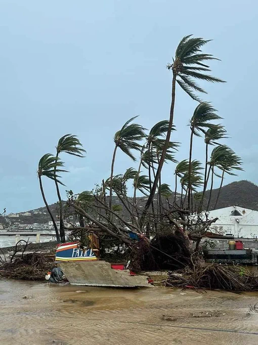 Destruction on Union Island caused by Hurricane Beryl. Image credit: Times Caribbean