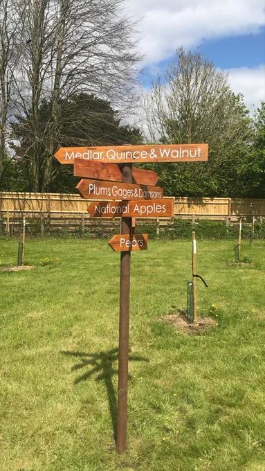 Clanfield's new community orchard received a grant from TOE's Local Environment Fund.