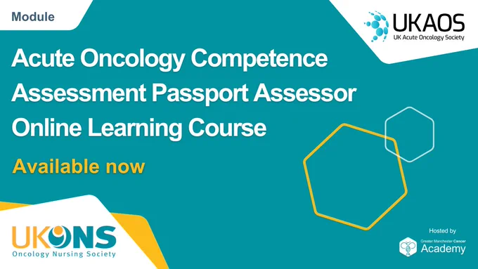 Module 

Acute Oncology Competence Assessment Passport Assessor Online Learning Course

Available now 

Hosted by Greater Manchester Cancer Academy