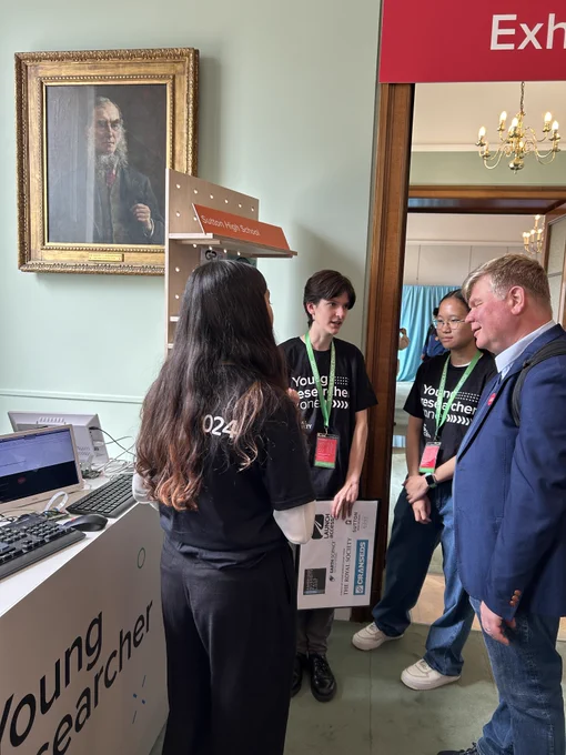 Really proud to see our Year 12s exhibiting at the Royal Society Summer Science Exhibition in the Young Researcher's zone.