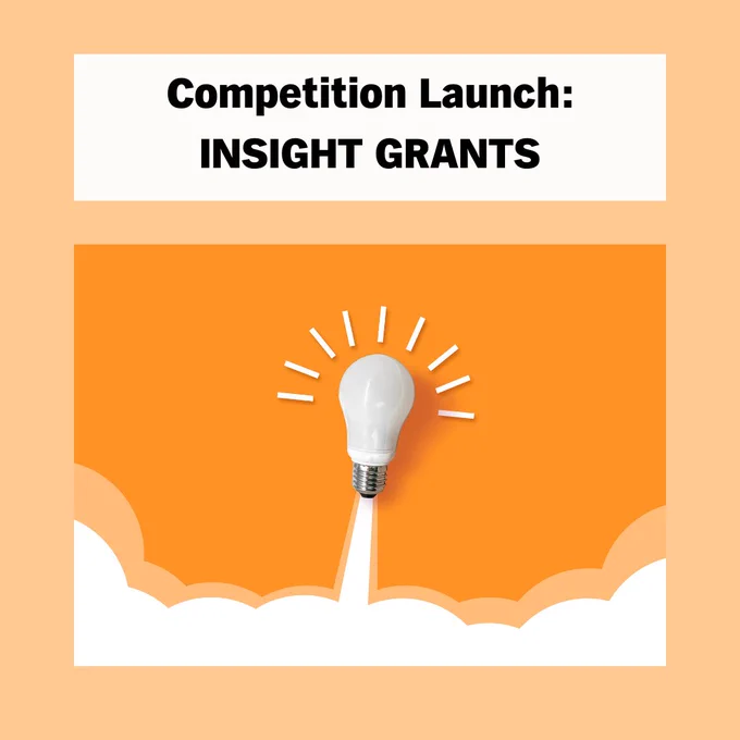 Lightbulb emerging from the clouds.

Competition Launch: Insight Grants.