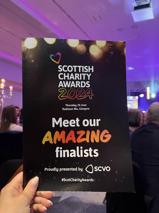 Brochure for the Scottish Charity Awards 2024. Meet our amazing finalists.
