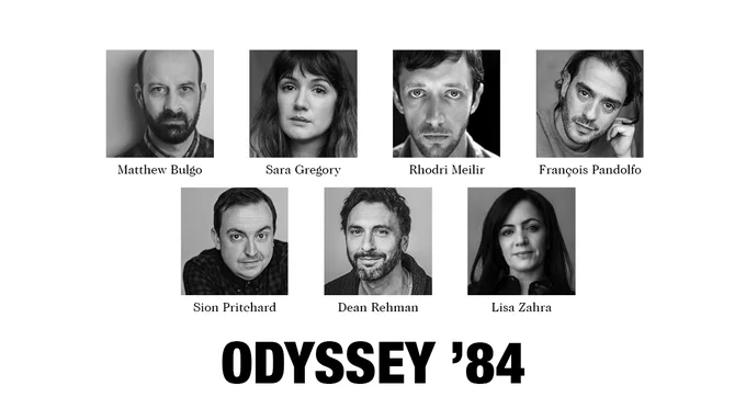 Headshots of Matthew Bulgo, Sara Gregory, Rhodri Meilir, Francois Pandolfo, Sion Pritchard, Dean Rehman, Lisa Zahra