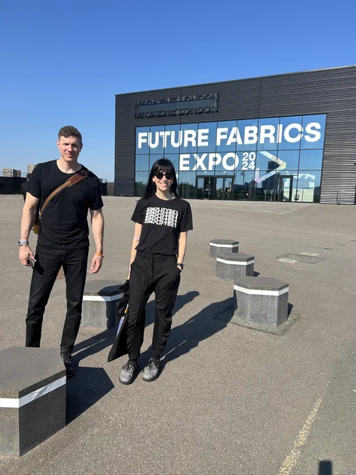 Phil and Maria at Future Fabrics Expo, Day 2