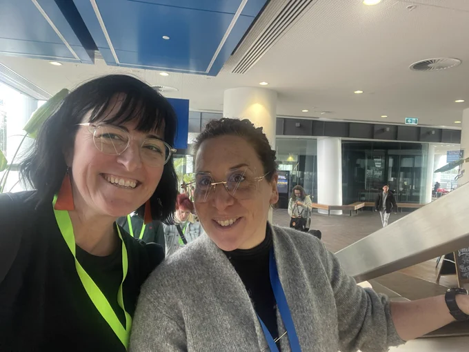 Clare and Bec selfie