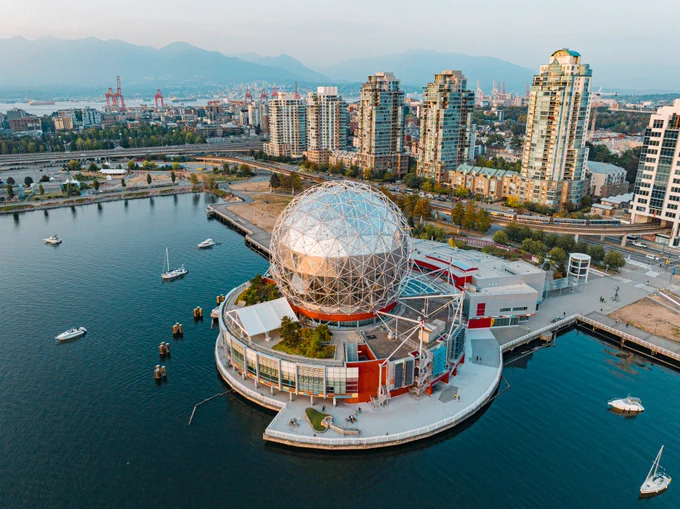 Photo of Science World in Vancouver.
