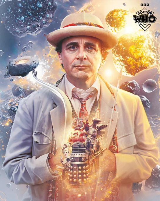 Cover art for the Collection - Season 25, featuring Sylvester McCoy as the Seventh Doctor.