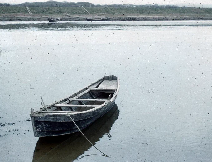 Gandelow boat on the River Cashen, Co. Kerry, 1967. © National Museum of Ireland.